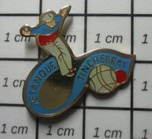 414a Pin's Pins / Beau Et Rare / SPORTS / PETANQUE CLUB TINCHEBRAY ORNE - Pétanque