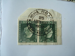 GREECE POSTMARK 1937 ΜΕΣΟΛΟΓΓΙΟΝ  MISOLOGION  ΙΕΡΑ ΠΟΛΙΣ  ΕΝΩΜΕΝΑ - Marcofilie - EMA (Printer)