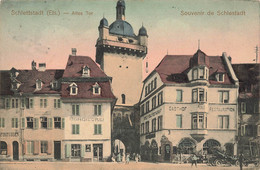 Souvenir De Schlestadt * Schlettstadt Selestat * Place Et Altes Tor * Gasthof Restauration - Selestat