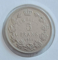 Belgium 1932 - 5 Frank/Belga NL - Albert I - Morin 387a - PR+ - 5 Francs & 1 Belga