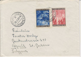Vaticano, Cp2,28.2.1951, Brief  > Uzwil, Schweiz, Siehe Scans! - Storia Postale