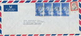 New Zealand Air Mail Cover Sent To Denmark 25-8-1958 - Corréo Aéreo