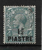 BRITISH LEVANT 1913 1¾pi On 4d  GREY - GREEN SG 38b FINE USED Cat £7 - Levante Británica