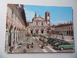 Cartolina Viaggiata "VIGEVANO Piazza Ducale E La Cattedrale" 1957 - Vigevano