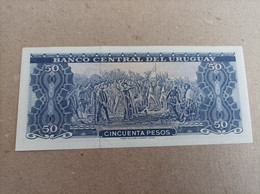 Billete De Uruguay De 50 Pesos, Año 1967, Serie A, UNC - Uruguay