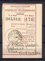 !!! NIGER, RECEPISSE DE MANDAT, CACHET DE FADA N'GOURMA DE 1934 - Storia Postale