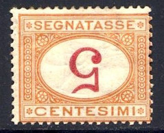 1890 SEGNATASSE 5 CENT. "CIFRA CAPOVOLTA" N.20a **/* NUOVO - MNH/MLH - Impuestos