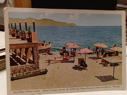 2 Cartoline S.Felice Circeo Provincia Latina ,stabilimento Balneare Albergo Ristorante Maiolati , Spiaggia - Latina