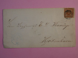 BP3 DANEMARK   BELLE LETTRE   1867  COPENHAGUE  +AFFR. PLAISANT++ - Lettres & Documents