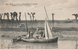 Meschers Les Bains * étude Sur Le Port * Bateau Pêche Pêcheurs - Meschers