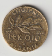 ALBANIA 1940: 0,10 Lek, KM 28 - Albanië