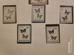 1980 Congo Butterfly   (AL6) - Unused Stamps