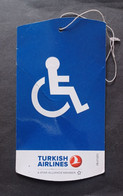 TURKISH AIRLINES DISABLED ASSISTANCE LABEL FOR SUITCASE - Aufklebschilder Und Gepäckbeschriftung