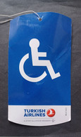 TURKISH AIRLINES DISABLED ASSISTANCE LABEL FOR SUITCASE - Aufklebschilder Und Gepäckbeschriftung