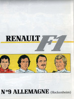 PUB RENAULT F1 GRATON N°9 ALLEMAGNE HOCKENHEIM CIRCUIT AUTOMOBLE 4pages Double Souples - Altri & Non Classificati