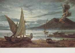 København Museum - J.C Dahl Bugten Ved Napoli I Måneskin Og Vesuv I Udbrud 1821 - Musées