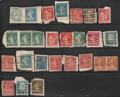 PERFORATION  : J & C - Lot 26 Obl Timbres Sur Fragment - Usati