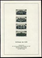 DDR 1986 Castles Official Black Print. MNH / **.  As Michel 3032-35 - 1981-1990