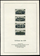 DDR 1986 Castles Official Black Print. MNH / **.  As Michel 3032-35 - Ongebruikt