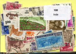 Lot 100 Timbres Inde - Vrac (max 999 Timbres)