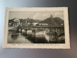 TORINO PONTE VITTORIO EMANUELE I CHIESA DELLA GRAN MADRE DI DIO M.G.C IN T-10115 ITALIE CPA - Brücken