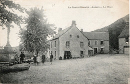 CPA 15 AUZERS LA PLACE RARE BELLE CARTE !! - Autres & Non Classés