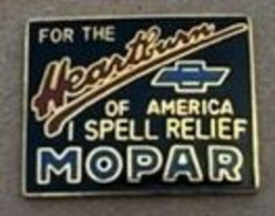 CADILLAC - FOR THE HEARTBURN OF AMERICA SPELL RELIEF - MOPAR - CAR - VOITURE - AUTOMOBILE - AUTO - LOGO -  (24) - Other & Unclassified