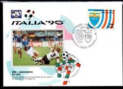 ITALIE   FDC   Allemagne - Yougoslavie  4 - 2  Cup 1990     Football  Soccer  Fussball - 1990 – Italie