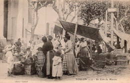 Toulon Un Coin Du Marché Carte Pionnière - Marchés