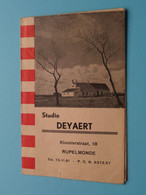 Mapje Studio DEYAERT Kloosterstraat 18 > RUPELMONDE > Anno 1950/60/70 ( Zie / Voir SCAN ) ! - Zubehör & Material