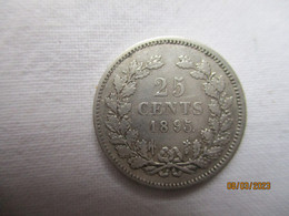 Netherlands: 25 Cents 1895 - 25 Centavos