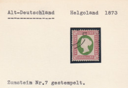 Briefmarke  Gestempelt - Helgoland 1873 - Helgoland