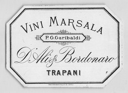 BK19589 " VINI MARSALA P.G. GARIBALDI-D'ALI' & BARDONARO-TRAPANI " Cm 8,1 X 11,4 - CIRCA 1900 - Other & Unclassified