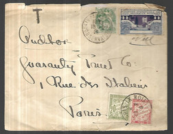 FRANCE  LETTRE  Taxée    Du 18 02 1926 Pour Paris - Cartas & Documentos