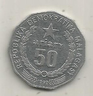 JC, Monnaie, REPUBLICA DE GUINEA ECUATORIAL ,  50 Ariary, Repoblika Demokratika Malagasy,  1992 ,  2 Scans - Madagascar