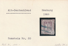 Briefmarke  Hamburg-gestempelt 1866 - Hamburg