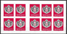 MONACO  -  CARNET N° 13   -  TIMBRES PERMANENTS - ARMOIERIE    -  2000  -  NEUF - Libretti