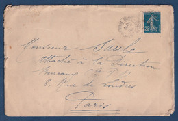 France - YT N° 140 - Lettre De France Pour Paris - 1906 - Cartas & Documentos