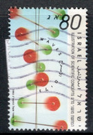 Israel 1993 Single Stamp Celebrating Scientific Concepts In Fine Used. - Usati (senza Tab)