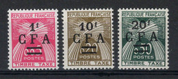 Reunion CFA - YV Taxe 45 à 47 N** MNH Luxe , Gerbes , Cote 37 Euros - Timbres-taxe