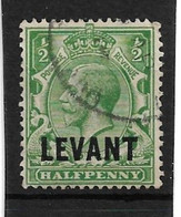 BRITISH LEVANT 1911 - 1913 ½d SG L16 FINE USED Cat £3.50 - Levant Britannique