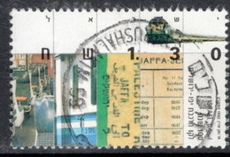 Israel 1992 Single Stamp Celebrating Jaffa-Jerusalem Railway In Fine Used - Usati (senza Tab)