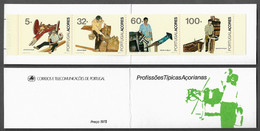 PORTUGAL STAMP BOOKLET Nº 74 - AZORES 1990 Definitive Issues - Native Crafts MNH (BU#61) - Carnets