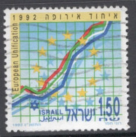 Israel 1992 Single Stamp Celebrating Stamp Day In Fine Used - Oblitérés (sans Tabs)