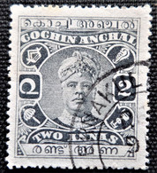 Inde   1869-1949 Etats Princiers De L'Inde > Cochin 1917 -1922 Maharaja Ramavarma XVI  Stampworld N° 33 - Cochin