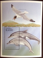 Zambia 1999 Birds Dolphins Minisheet MNH - Dauphins