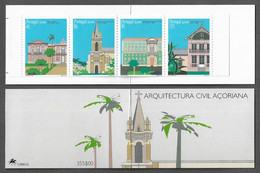 PORTUGAL STAMP BOOKLET Nº 98 - AZORES 1995 Architecture MNH (BU#63) - Markenheftchen