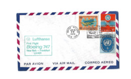 First  Lufthansa Flight Boeing 747.New-York-Frankfurt.1970 - Airmail