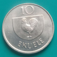 10 Ekuele 1975 Guiné Equatorial Rare - Equatorial Guinea