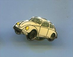 PINS AUTOMMOBILE VOLKSWAGEN COCCINELLE BEIGE  / 33NAT - Volkswagen